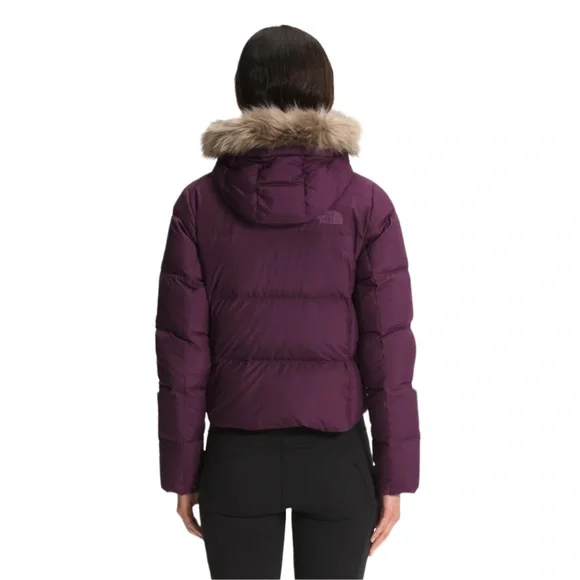 THE NORTH FACE Womens New Dealio 550 Down Short Jacket Blackberry Wine
